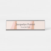 Plain Elegant Modern minimalist Bureau Naambordje (Voorkant)