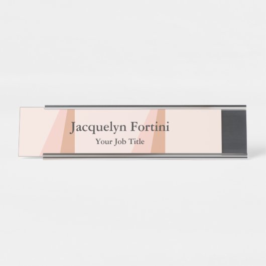 Plain Elegant Modern minimalist Bureau Naambordje (Voorkant)