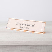 Plain Elegant Modern minimalist Bureau Naambordje (Voorkant)