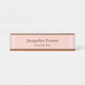 Plain Elegant Modern minimalist Bureau Naambordje (Voorkant)