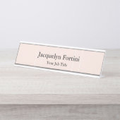 Plain Elegant Modern minimalist Bureau Naambordje (Voorkant)