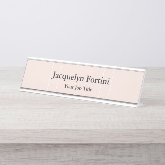 Plain Elegant Modern minimalist Bureau Naambordje (Voorkant)
