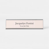 Plain Elegant Modern minimalist Bureau Naambordje (Voorkant)