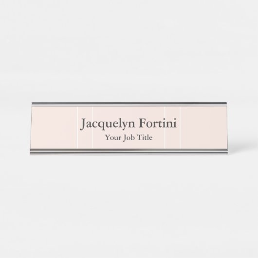 Plain Elegant Modern minimalist Bureau Naambordje (Voorkant)