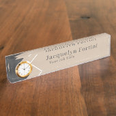 Plain Elegant Modern minimalist Naambordje (Zijkant)