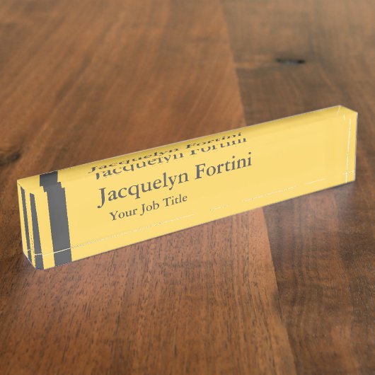 Plain Elegant Modern minimalist Naambordje (Zijkant)