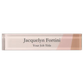 Plain Elegant Modern minimalist Naambordje (Voorkant)