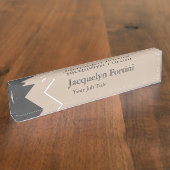 Plain Elegant Modern minimalist Naambordje (Zijkant)