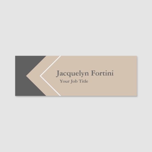 Plain Elegant Modern minimalist Naamplaatje (Voorkant)