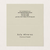 Plain Elegant Modern minimalist Visitekaartje (Buitenkant ongevouwen)