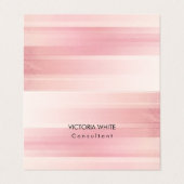 Plain Elegant Modern Roze Minimalist Visitekaartje (Buitenkant ongevouwen)