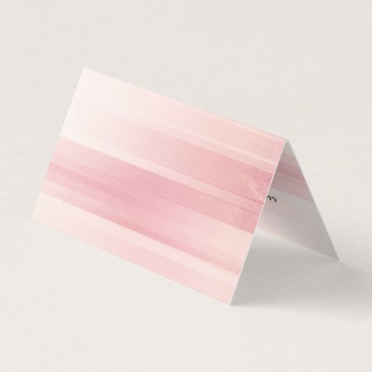 Plain Elegant Modern Roze Minimalist Visitekaartje (Achterkant)