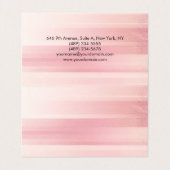 Plain Elegant Modern Roze Minimalist Visitekaartje (Binnenkant ongevouwen)