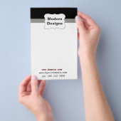 Plain Elegant Moderne Design Eenvoudige vorm Flyer (Hand)