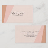 Plain Elegant Premium Linen minimalist Visitekaartje (Voorkant / Achterkant)