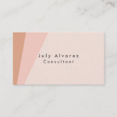 Plain Elegant Premium Linen minimalist Visitekaartje (Voorkant)