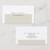 Plain Elegant Premium Silk Minimalist Modern Visitekaartje (Voorkant / Achterkant)