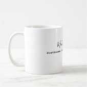 Plain Elegant White Professional Modern Koffiemok (Links)