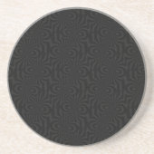 Plain en Simple Black Twisted Velvet Pattern Zandsteen Onderzetter (Voorkant)
