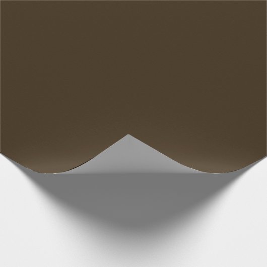 Plain Espresso Bruin Kleur Tone Cadeaupapier (Hoek)