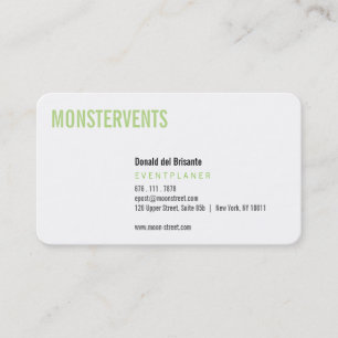 Plain Event Planer Visitekaartje
