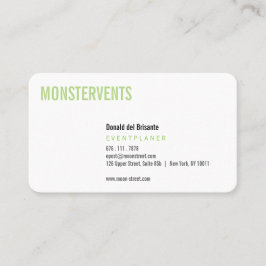 Plain Event Planer Visitekaartje