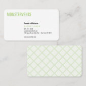 Plain Event Planer Visitekaartje (Voorkant / Achterkant)