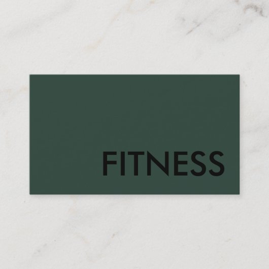 Plain Fitness Modern minimalist Visitekaartje (Voorkant)