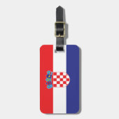 Plain Flag Kroatië Bagagelabel (Voorkant verticaal)