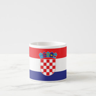 Plain Flag Kroatië Espresso Kop