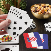 Plain Flag Kroatië Pokerkaarten (Insitu)
