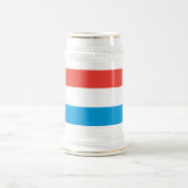 Plain Flag Luxemburg Bierpul (Center)