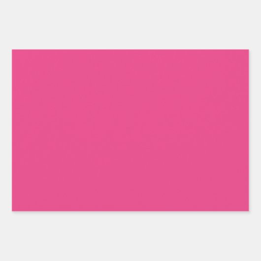 Plain Fluorescent Paradise Roze tinten 3 tinten Inpakpapier Vel (Voorkant 3)