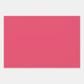 Plain Fluorescent Paradise Roze tinten 3 tinten Inpakpapier Vel (Voorkant 2)