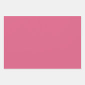 Plain Fuchsia Aardbei Blush Roze tinten 3 tinten Inpakpapier Vel (Voorkant 3)