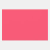Plain Fuchsia Aardbei Blush Roze tinten 3 tinten Inpakpapier Vel (Voorkant)