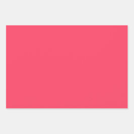 Plain Fuchsia Aardbei Blush Roze tinten 3 tinten Inpakpapier Vel