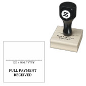 Plain "FULL PAYMENT RECEIVED" Rubberstempel (Gestempeld)