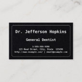 Plain General Dentist Visitekaartje (Voorkant)