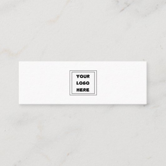 Plain Generic Custom Logo Modern Minimal Mini Visitekaartje (Voorkant)
