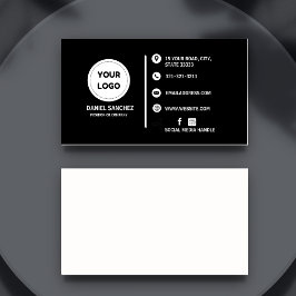 Plain Generic Modern Minimalist Voeg uw Logo toe Visitekaartje