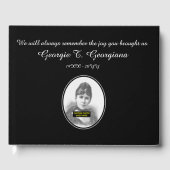 Plain, Gepersonaliseerd herdenkingsgastenboek Gastenboek (Voorkant)