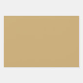 Plain Ginger Fortune Cookie Brown Shades 3 Tones Inpakpapier Vel (Voorkant 2)