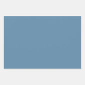 Plain Glaucous Azure Faith Blue Shades 3 Tones Inpakpapier Vel (Voorkant 3)