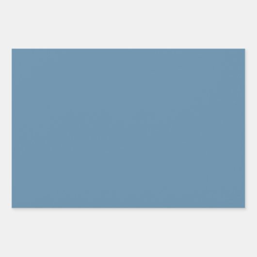 Plain Glaucous Azure Faith Blue Shades 3 Tones Inpakpapier Vel (Voorkant 3)