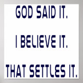 Plain God zei het Poster (Voorkant)