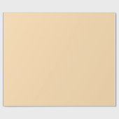 Plain Golden Cream Peach Kleur Schaduw Tone Cadeaupapier (Vlak)