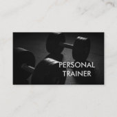 Plain Gray Fitness Modern Personal Trainer Visitekaartje (Voorkant)
