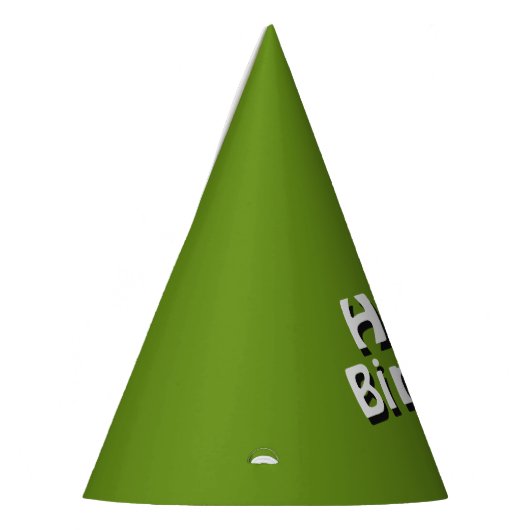 Plain Green Birthday Feesthoedjes (Links)