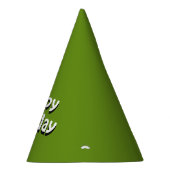 Plain Green Birthday Feesthoedjes (Rechts)